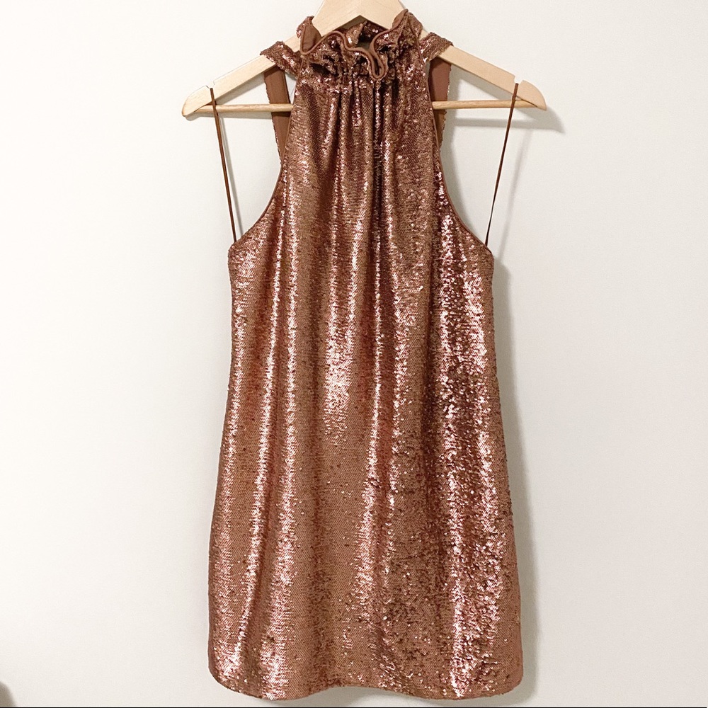 C/Meo Copper Sequin Dress ✨💃 Size S